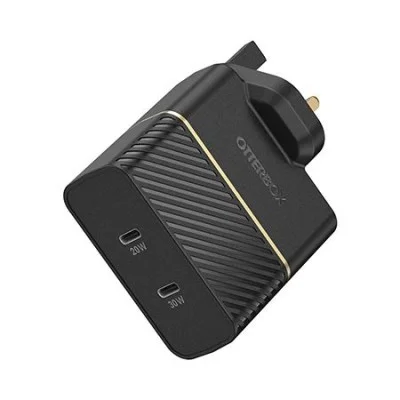 Otterbox 50W Wall Charger With 30W Type-C Pd + 20W Usb-C Port - Black